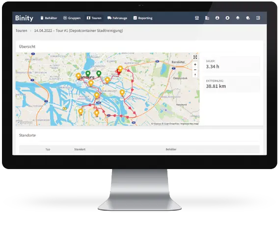 Tourenverwaltung BINITY